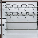 STK Clear Look FS display, 64 bars (128), cabinet in oak, 930x2035x400 mm