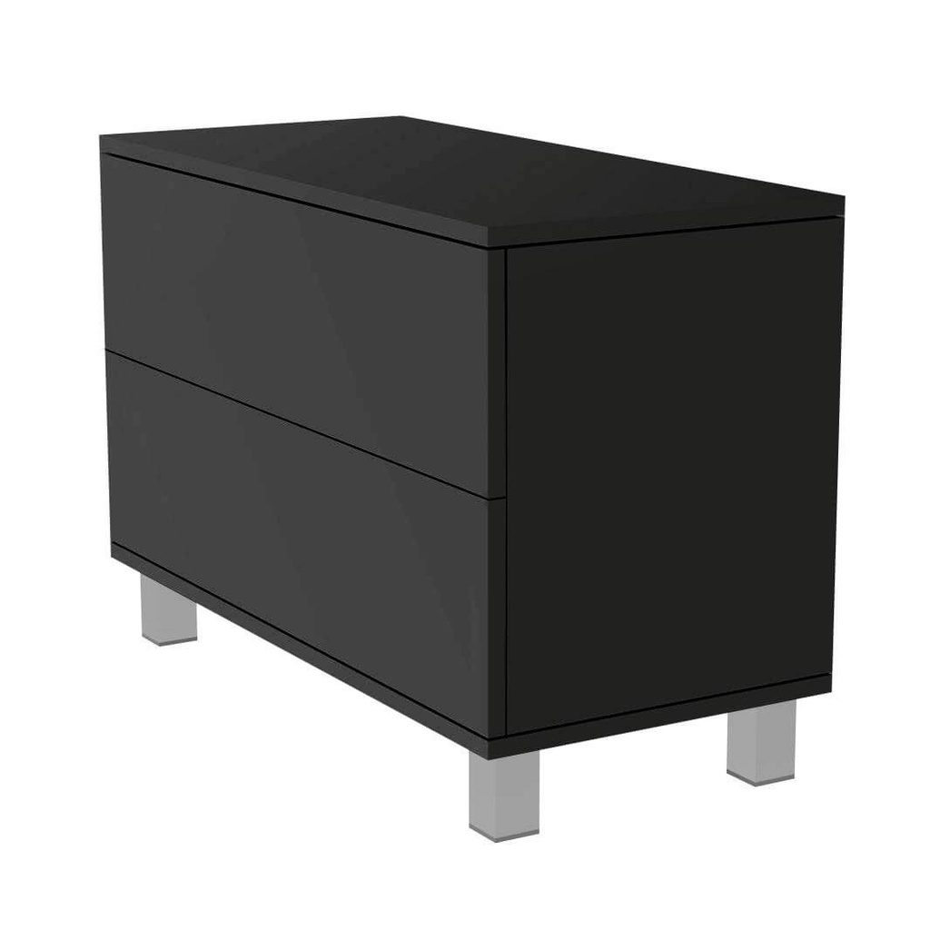 FS cabinet, 2 deep drawers,  tip-on opening, soft-close