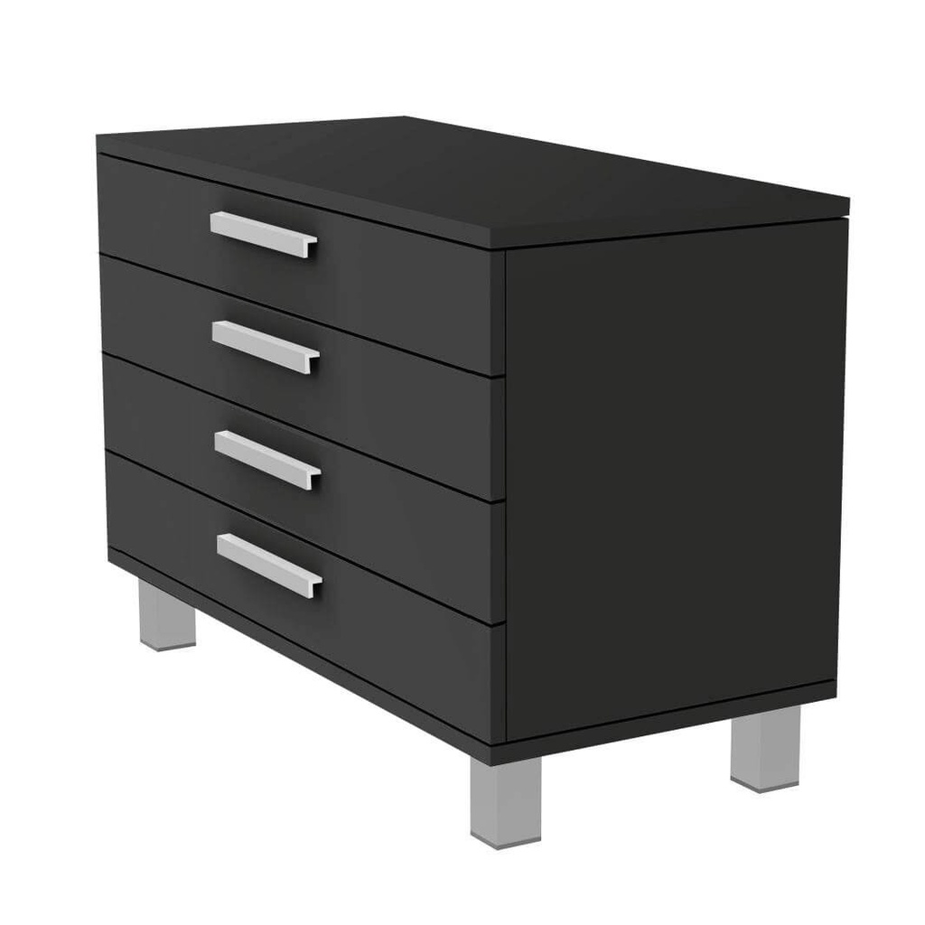 FS cabinet, 4 drawers with handles, soft-close