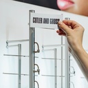 Magnetic stripe with print for logo holder, 120x50 mm