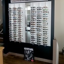 RR wall display, 3 key lockable rods (54), 700x1500x280 mm