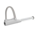 Pin Solo Single Lock panel, rectangular holes, satinated acrylic