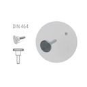 Stripe front with drilled holes, white acrylic