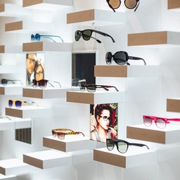 Stripe LED shelf, magnetic bottom, 200x200x50 mm