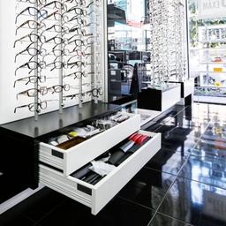 Wall cabinet, 2 shallow drawers, push system, white