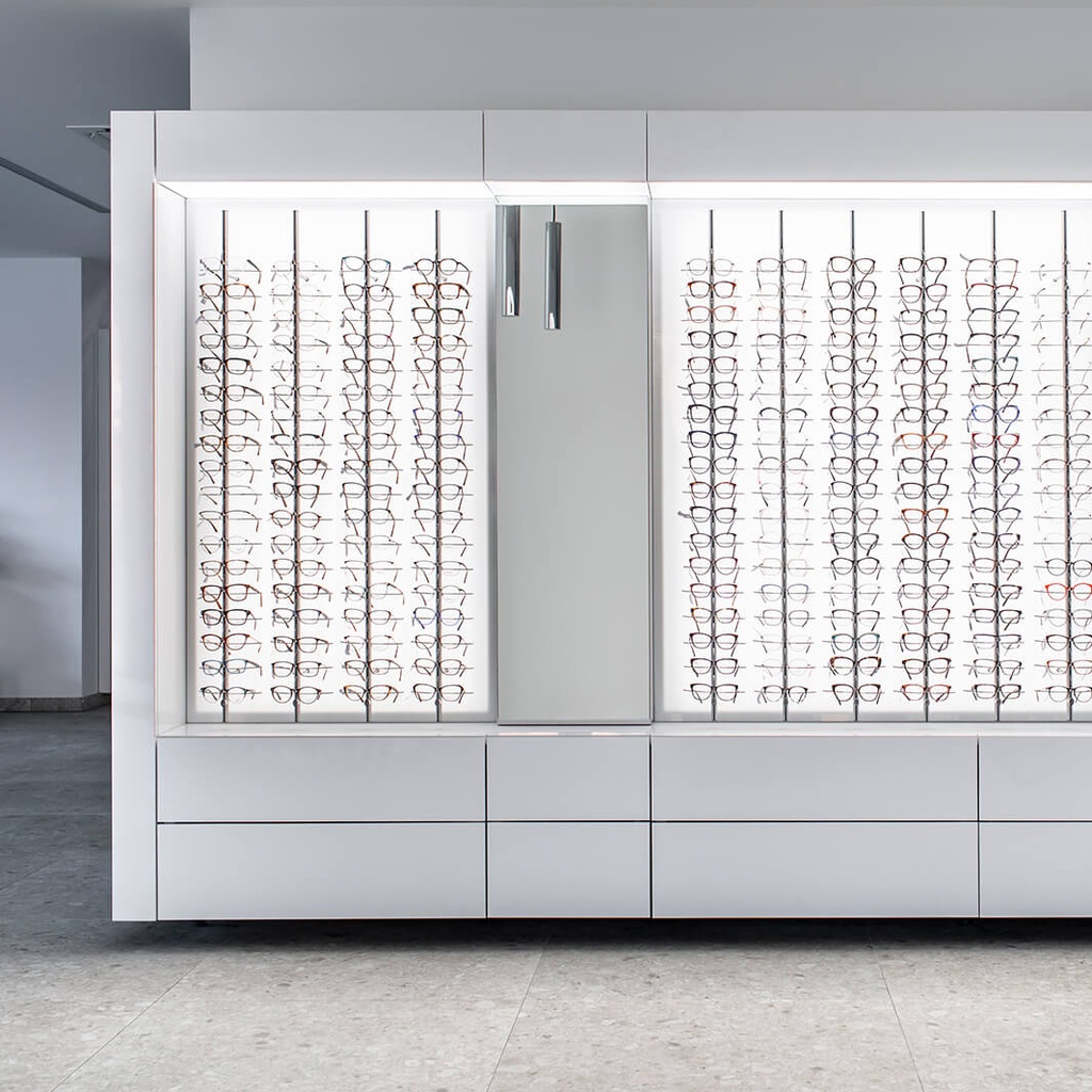Wall cabinet, 2 deep drawers, push system, white