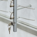 FS display, FW2 base, rotating plate with 4 rods (72), 560x2000x470 mm