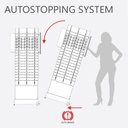 FS display, FW2 base, rotating plate with 4 rods (72), 560x2000x470 mm