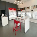 Showcase table with tray(s), acrylic