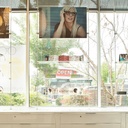 Sky Line display, 3 transparent shelves, acrylic, 900x1600-4500 mm