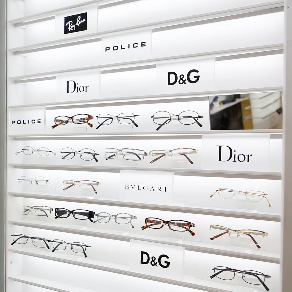 Dual logo holder, acrylic, 150x85x65 mm