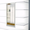 Unilock mirror, sliding, 205x438 mm