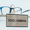 Aura logo holder, acrylic, paper inserts, 130x60 mm