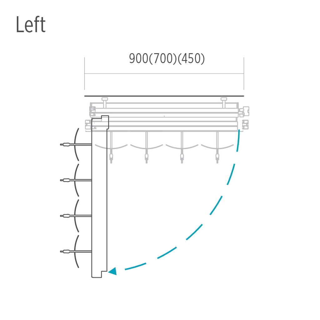 + D1 Dual back storage system, 15 shelves