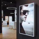 Dual LED advertising panel, exch. posters