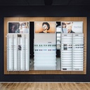 LED advertising panel for wall display, exch. posters