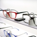 Unilock wall display, 10 LED shelves, lockable frame holders