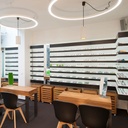 Quadro wall display, 7 LED shelves