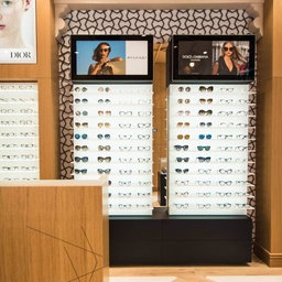 Polar wall display, 7 shelves, LED panel