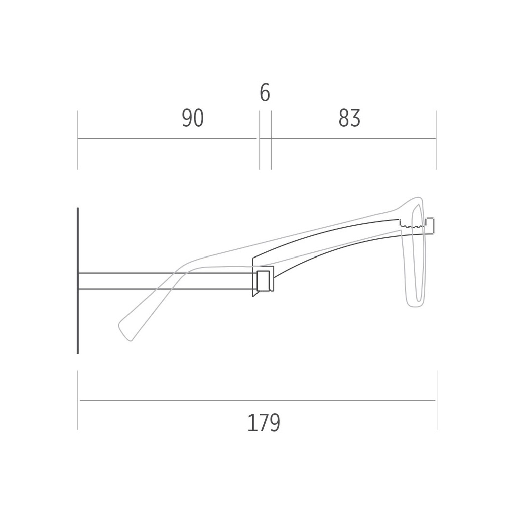 Clear Look aluminium bar with LED, 1 m