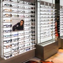 Mosaic wall display, 930x1530x320 mm