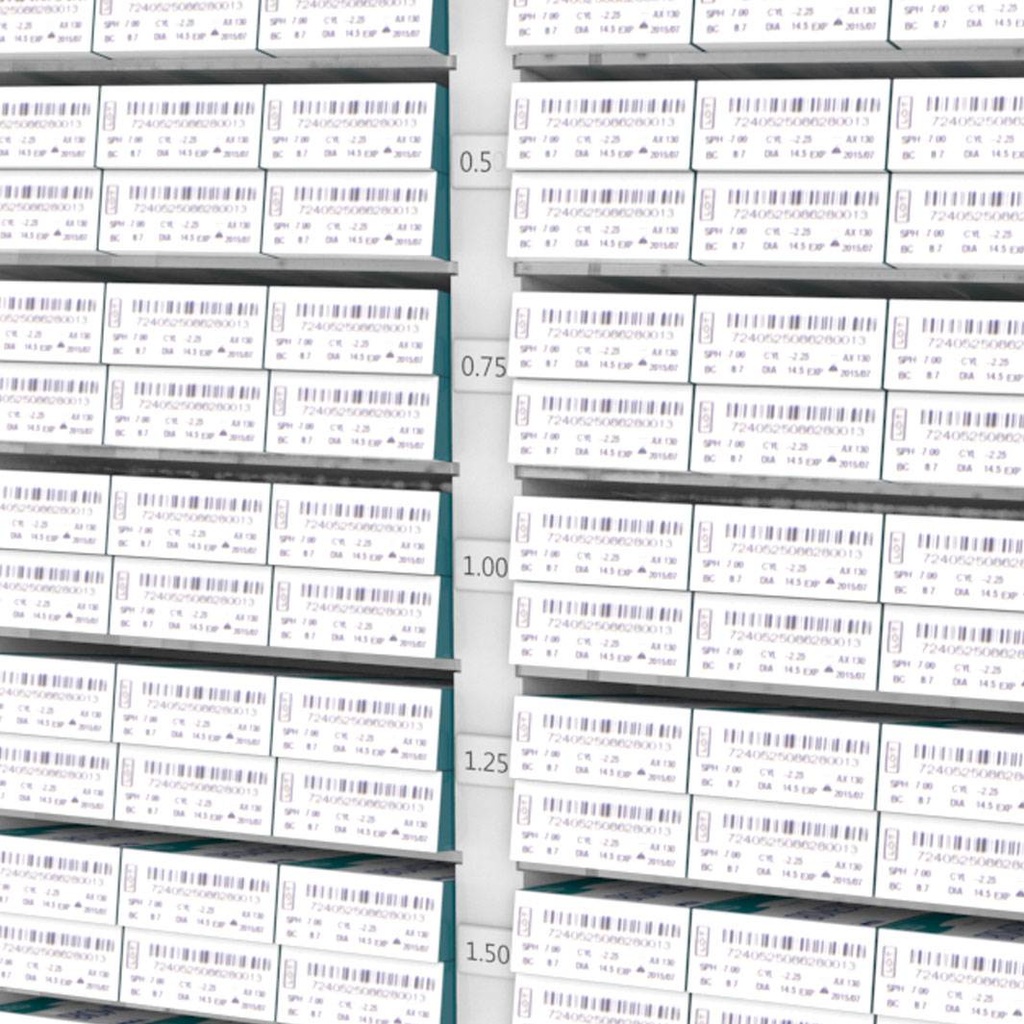 FS display for contact lenses, 1-sided, 739x1471(1971)x423 mm