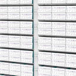 FS display for contact lenses, 1-sided, 739x1471(1971)x423 mm