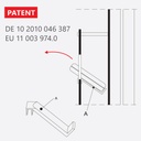 FS display for reading glasses, 2-sided, 600x2000x400 mm, 36+180