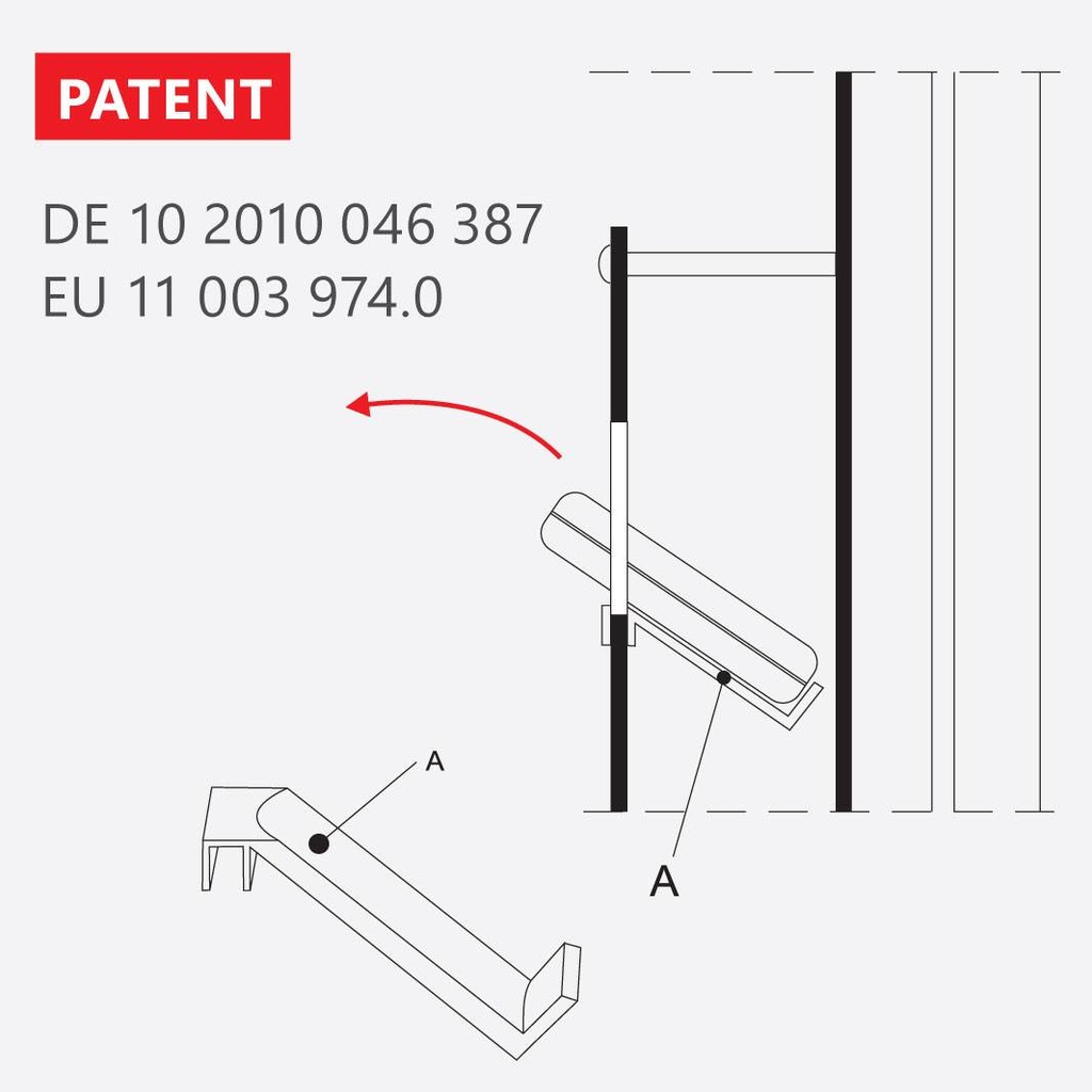 Table display for reading glasses, 1-sided, 300x620x140 mm, 4+20