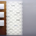 Pin Solo wall display, oval holes