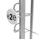 Logo holder for rod, elliptical, 72x58 mm