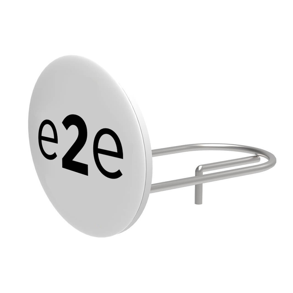 3D self-adhesive sticker for logo holder, elliptical, 71,5x57,5 mm