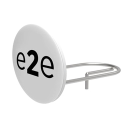 3D self-adhesive sticker for logo holder, elliptical, 71,5x57,5 mm