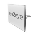 Logo holder for rod, exchangeable paper insert