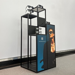 STK pedestal with shelves on 4 levels, 485x1200x485 mm