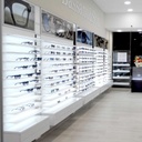Vivida Single Lock wall display, 10 LED shelves, edge lighting