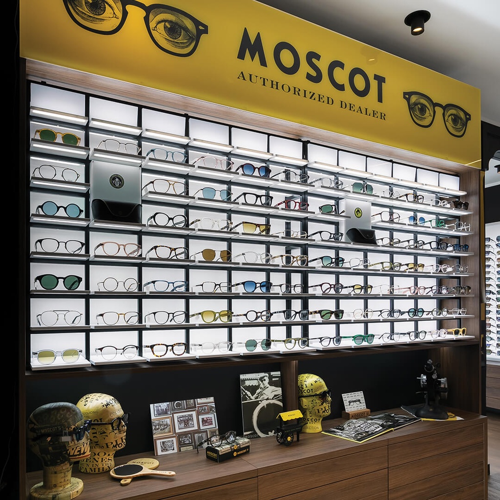 Mosaic wall display, 930x1530x320 mm