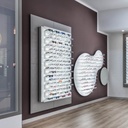 Pin Solo wall display, oval holes