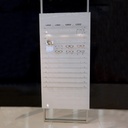 Telescope display, 1 panel with 15 bars (75), 900x1800-4500 mm