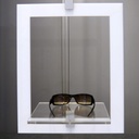 Deco frame with shelf (1), rectangular, standing