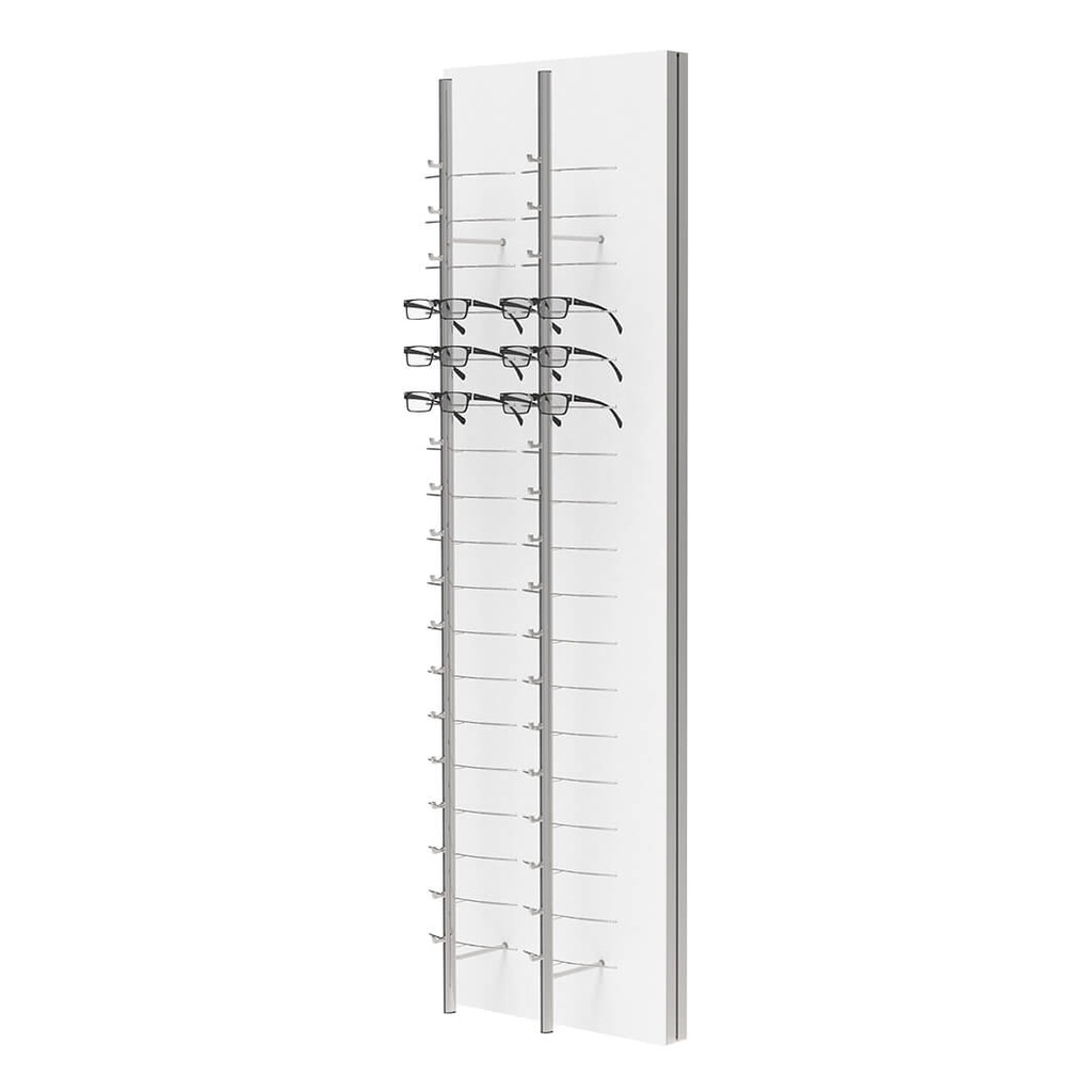 Expositor de pared RR, 2 barras sin cerradura (36), 450x1500x280 mm