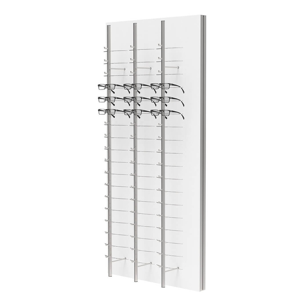 Espositore a parete RR, 3 aste aperte (54 montature), 700x1500x280 mm