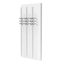 Expositor de pared RT, 3 barras sin cerradura (54 monturas), 700x1500x280 mm