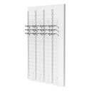 RT wall display, 4 open rods (72 frames), 900x1500x280 mm