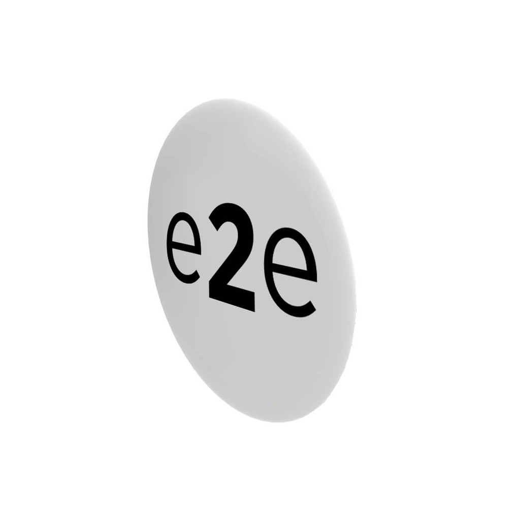 Autocollant 3D pour porte-logo, ovale, 71,5x57,5 mm