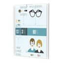 Advertisement holder for rod, exchangeable paper insert, acrylic, DIN A5