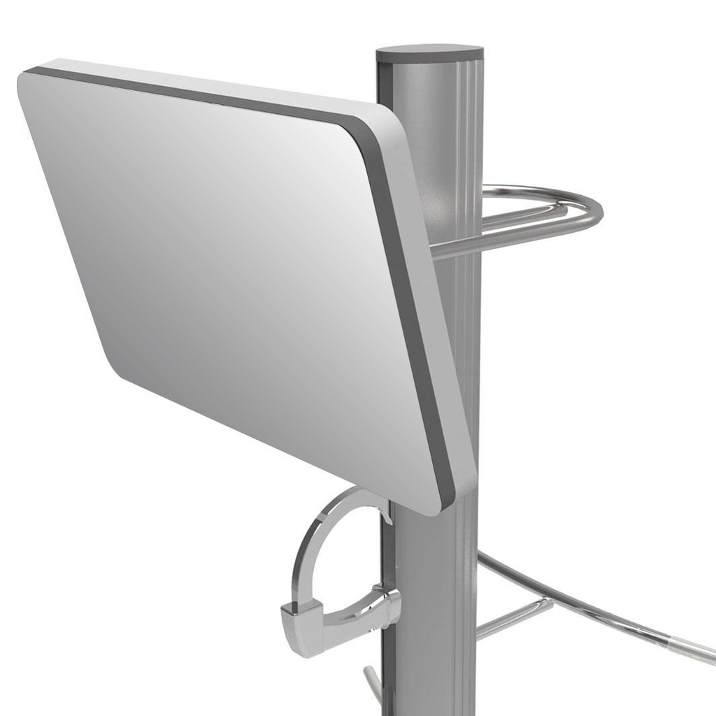 Specchio per asta, acrilico, 150x110 mm