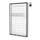Présentoir mural STK avec 15 barres Clear Look (75 montures), 930x1530x230 mm
