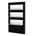 Expositor de pared Dekora, 3 estantes