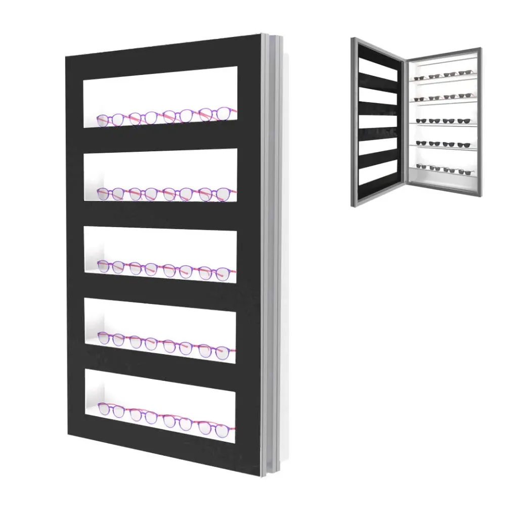 Vitrina s vratima, policama, 900x1500x350 mm